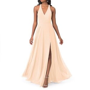 Azazie Amalfi Dress in Pearl Pink (Size 4)